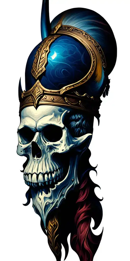 Vikings With Skulls Surrounded