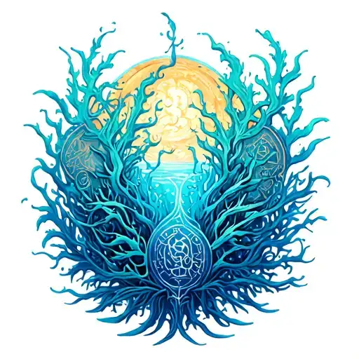 Eatherelal Zodiac Signs Seaweed Colorful But Blue