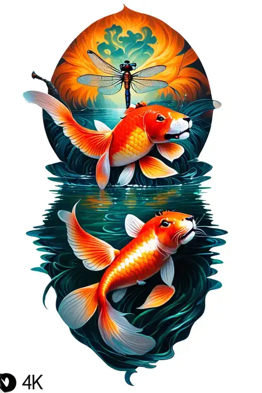 Dragonfly Koi Lioness Cross Boy X2 Girl X1