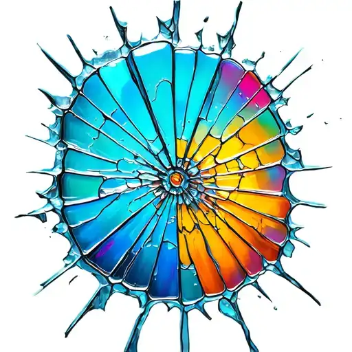 Beautifully Broken Glass Window