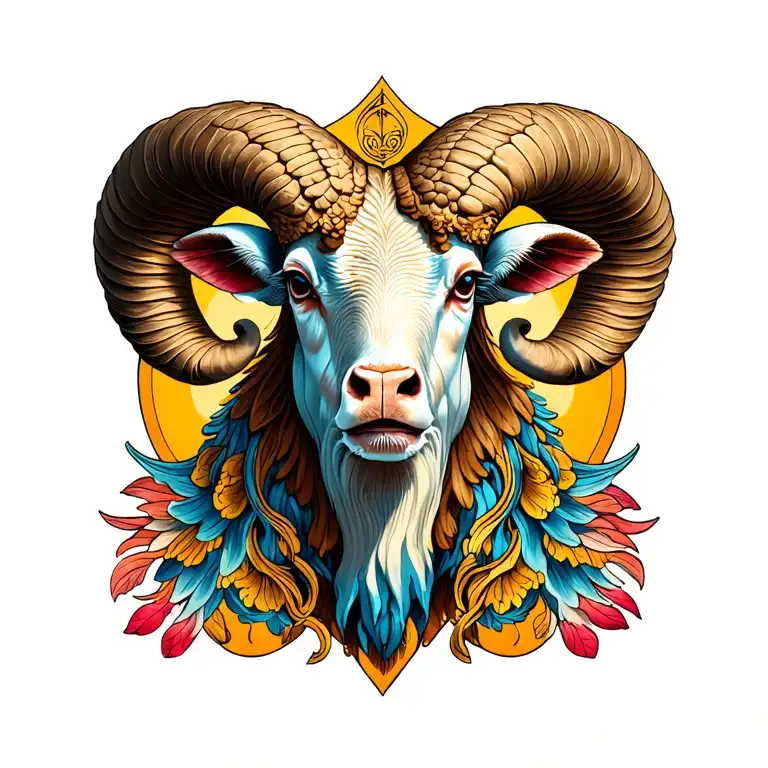 Argentina Maxi Aries Symbol With Old