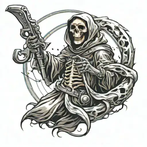 Word Caos But Reaper In Space