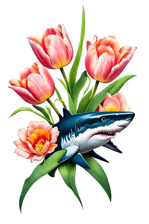Shark And Tulips