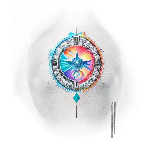 Greek Aquarius Full Sleeve Color