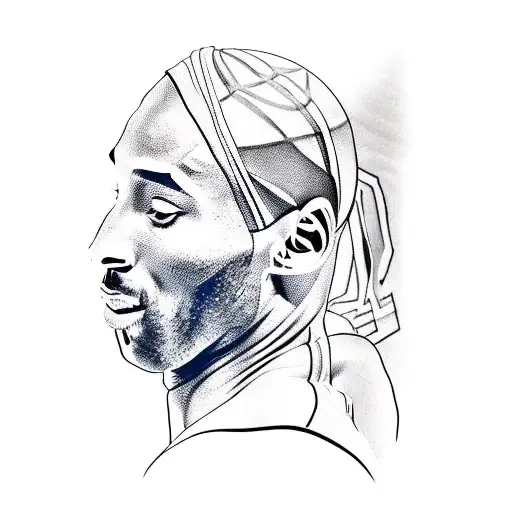 Kobe Bryant With A Black Mamba