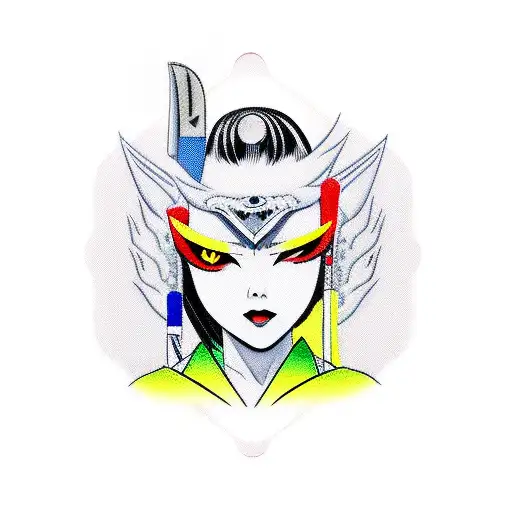 Japanese Evil Lady Killer With Knife