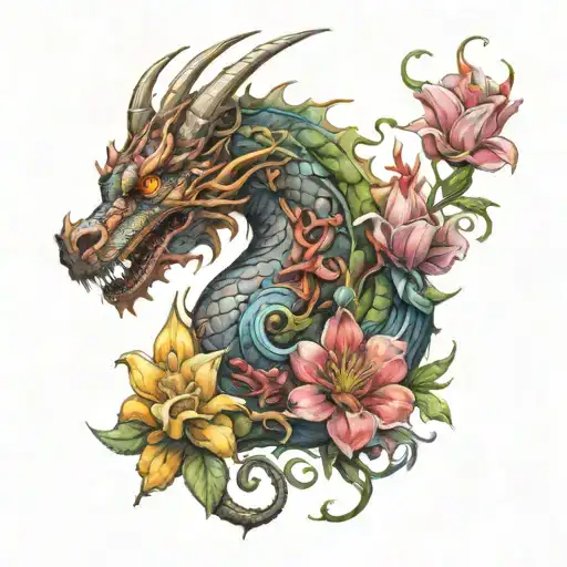 Flowers Dragon