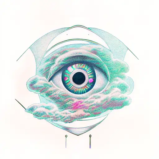 Illuminati Eye With Beutiful Space