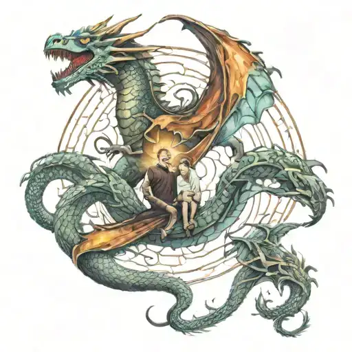 Man Portals Two Sons Dragon Vivern