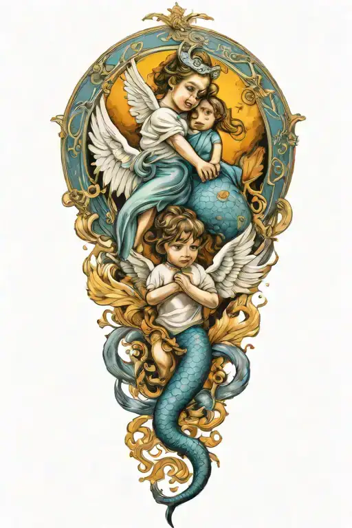 Scorpio And Pisces Children Protected By An Angel