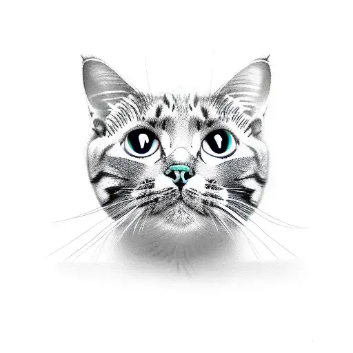 A Cat On A Side Table