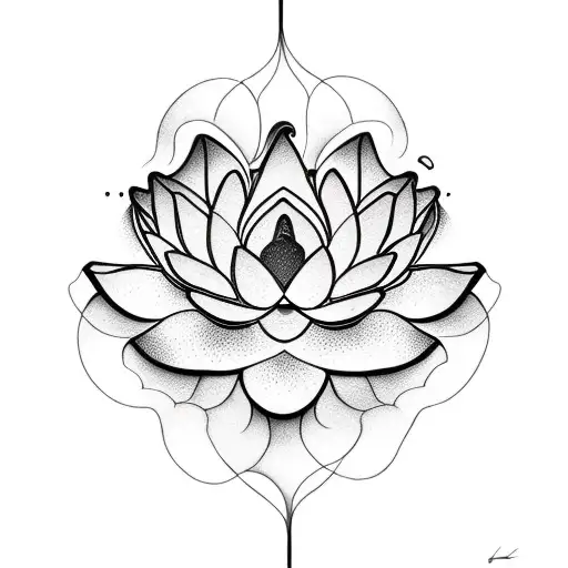 Lotus Flower Held By Hands