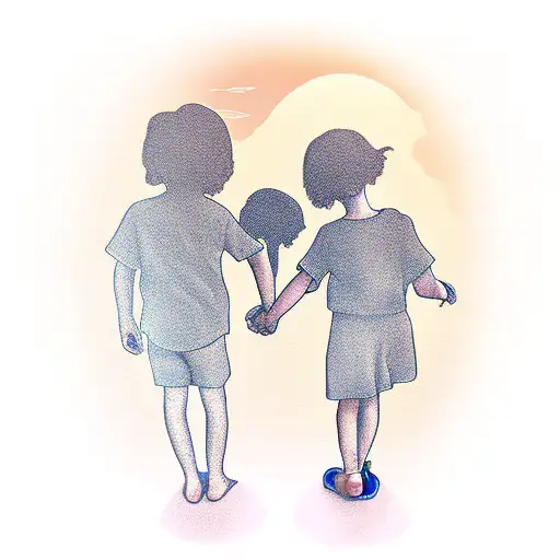 Children Holding Hands