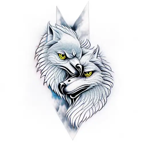 Two Headed Eagle And Wolf