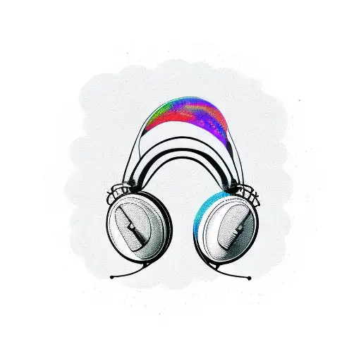 Flying Bird With Headphones On