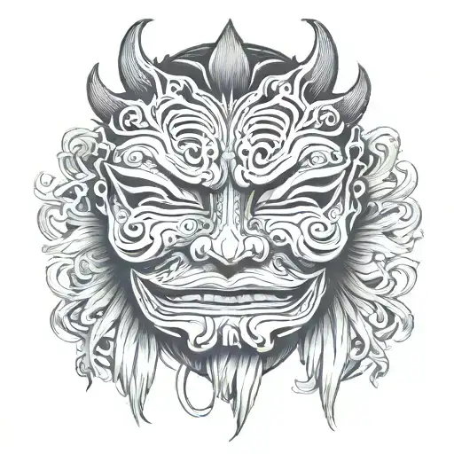 Asian Horror Mask