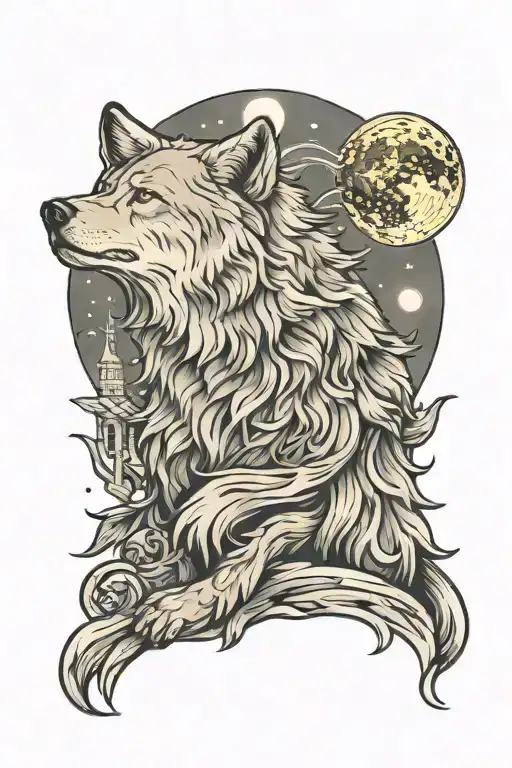 Wolf Howling At The Moon