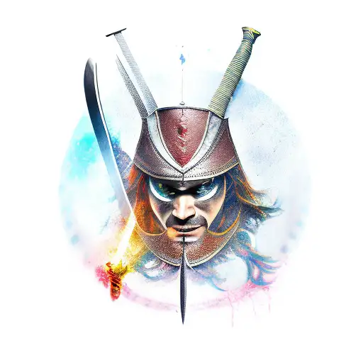 Swordsman With A Broken Mask