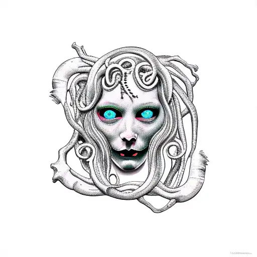 Gothic Scene With Subtle Medusa