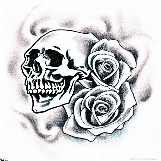 Skull And Roses