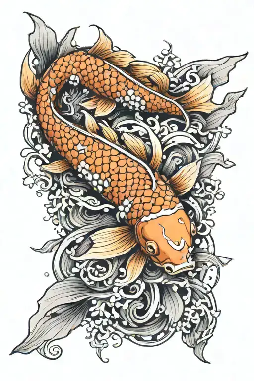 Koi Fish With Bio Mechanical Sleeve
