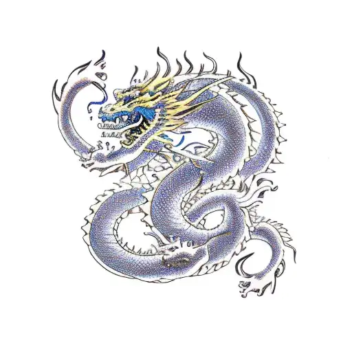 A Celestial Dragon Practicing Kung-fu Ving-tsun