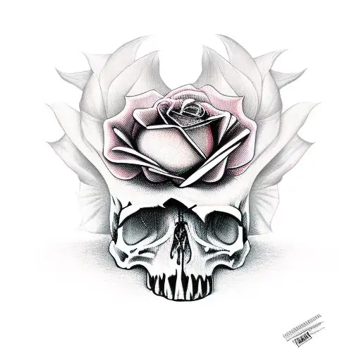 Rose And Skull For 5 Years Something That Represent Something Evil