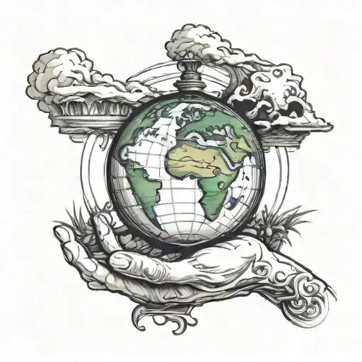 The World Is Yours Globe Held