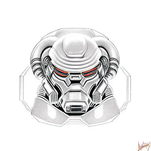 Doom Marine Holding Imp On His Neck While Pressing A Plasma Gun To His Head