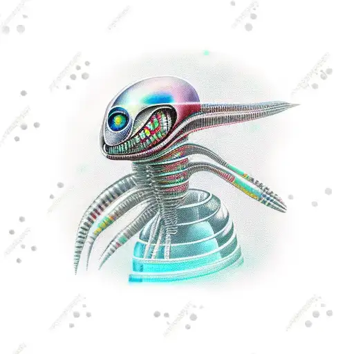 Alien Using Pipette