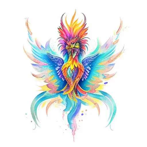 Watercolor Goddess Phoenix