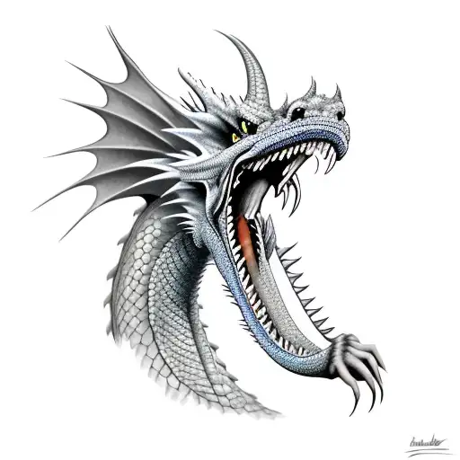 Dragon Head With Mouth Open
