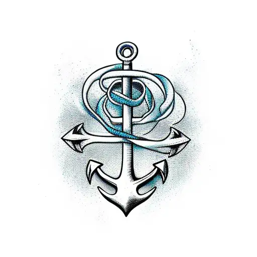 Anchor With Rose