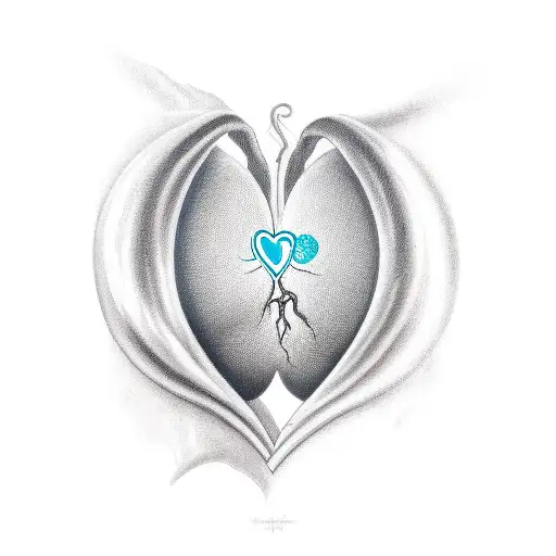 Immaculate Heart With One Large Nude Breast