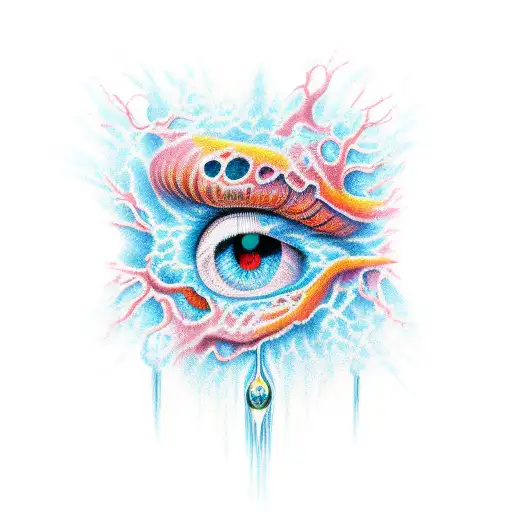 Immaculate Heart With Large Breast And Eyeball