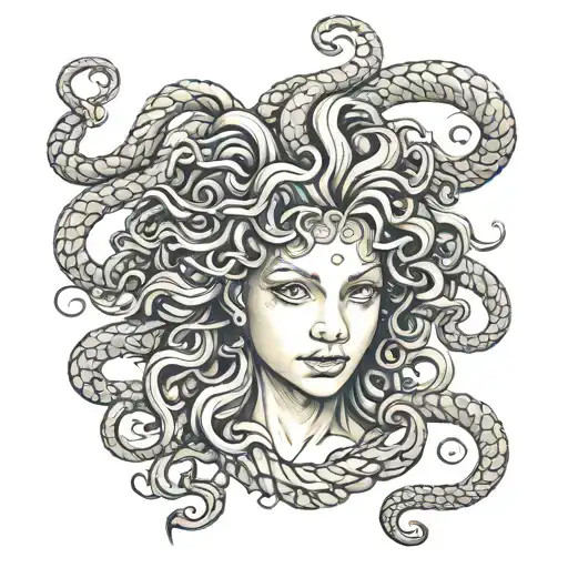 Medusa Child Head