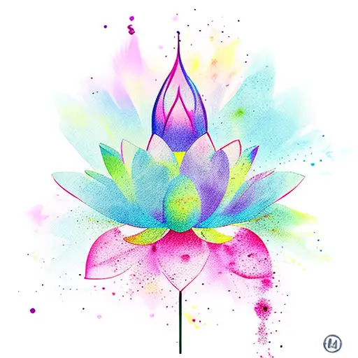 Lotus Flower Watercolor