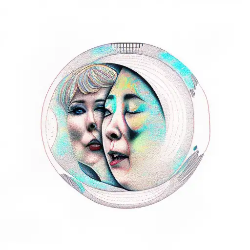 Moon Talking To A Sad Woman