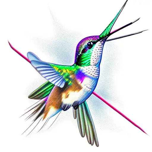Hummingbird With Breast Cancer Ribbon