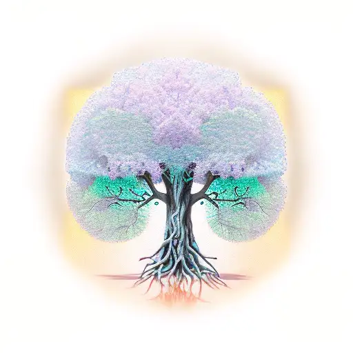 Tree With Genetic And Computer Circuits