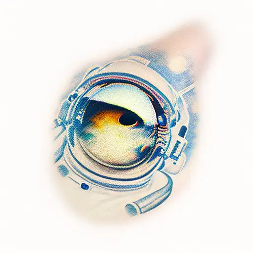 Space Theme Sleeve With Astronaut And Black Hole