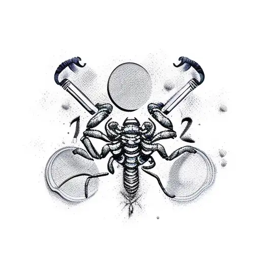 Scorpio Zodiac Sign With Cooking Utensils