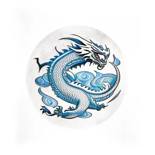 Gaxley Tattoo Half Sleeve With A Dragon