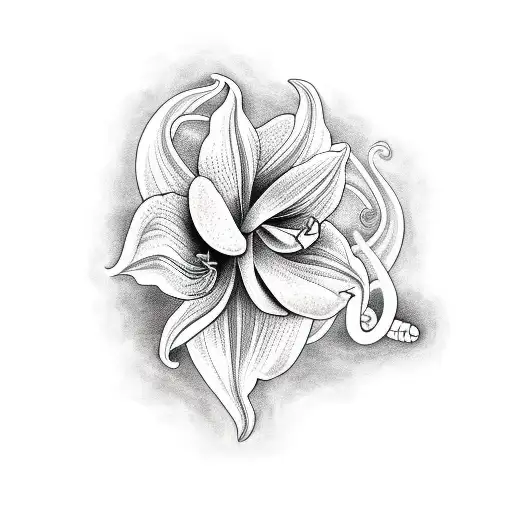 Amaryllis With Snake