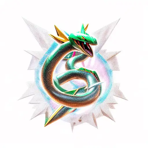 Shiny Mega Rayquaza Pokemon