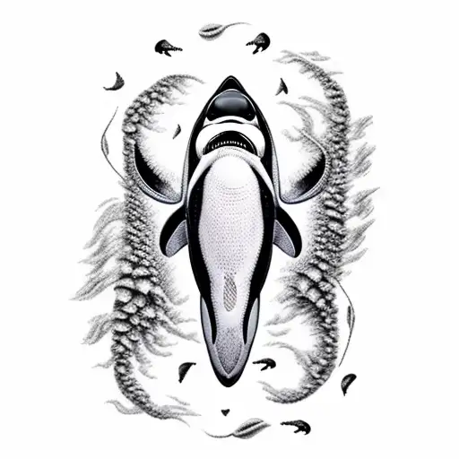 Orca Black White In Fires