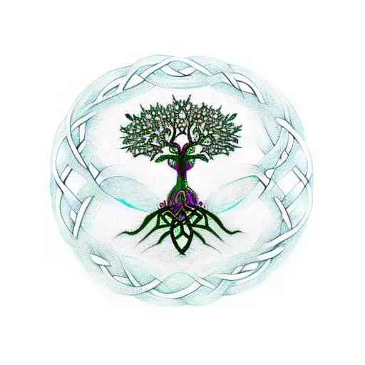 Celtic Knot Tree Of Life