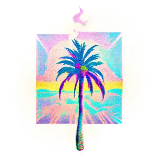 Palm Tree With Abstraction