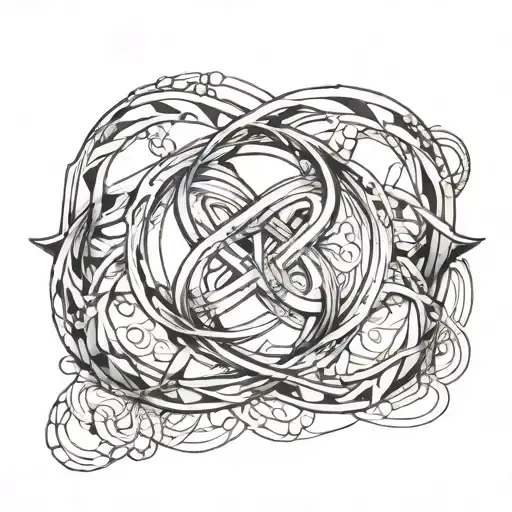 Delicate Infinity Symbol Simple Line Drawing