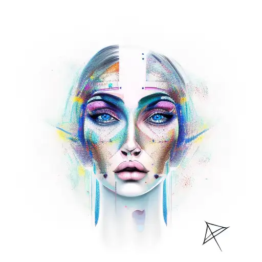 Abstract Woman's Face